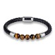 bracelet homme perles et cuir