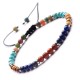 bracelet perles de 4 mm (dominante bleue)