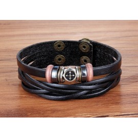 bracelet cuir tressé