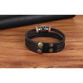 bracelet cuir tressé