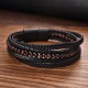 bracelet homme cuir et perles