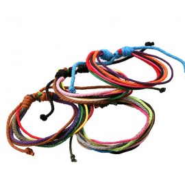 Bracelet couleurs en corde