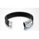 Bracelet homme  cuir fermoir aimanté design