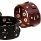 Bracelet de force ethno-rock en cuir 