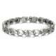 Bracelet homme en acier brillant