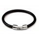 bracelet homme liens cuir rond