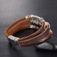 bracelet homme cuir "tribal"