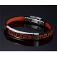 bracelet homme avec motifs orange