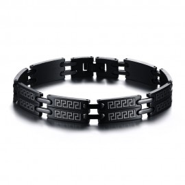 bracelet acier noir 