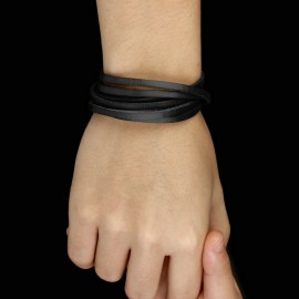 bracelet cuir enroulé