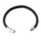 bracelet cuir noir