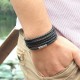 bracelet homme  cuir "spécial poignet fin"