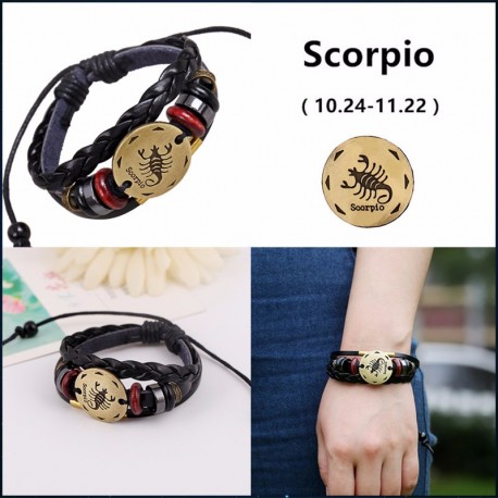 bracelet signe zodiaque scorpion