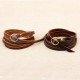 Bracelet homme en cuir style hippie