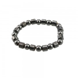 bracelet homme perles magnétiques hématite