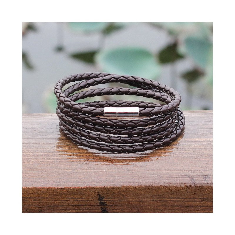 bracelet homme cuir spécial poignet fin - Bracelets- homme.com