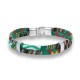 braceelet homme coton vert