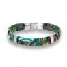 braceelet homme coton vert